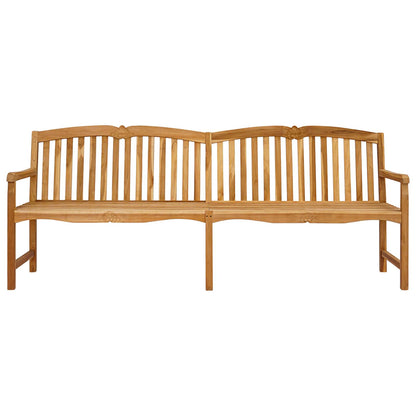 vidaXL Handcarved Rose Bench 228 x 61 x 94.5 cm Solid Teak Wood