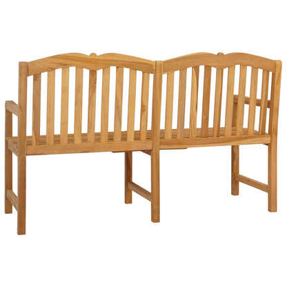 vidaXL Handcarved Rose Bench Natural 155 x 60 x 94 cm Solid Teak Wood