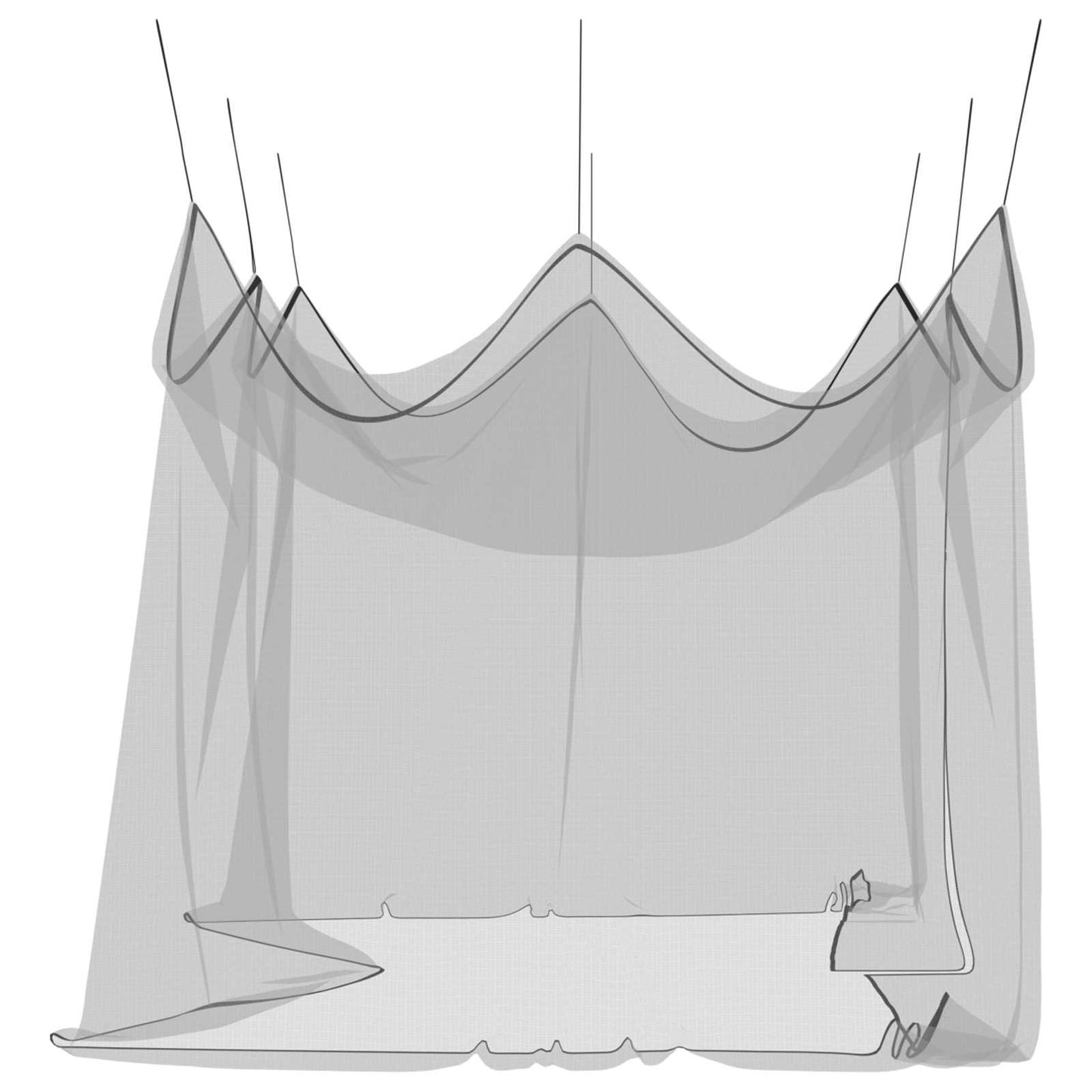 vidaXL Garden Mosquito Net 156 Mesh Black 3 x 4.5 x 2.5 m Polyester