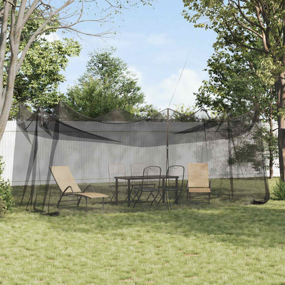vidaXL Garden Mosquito Net 156 Mesh Black 3 x 6 x 2.5 m Polyester