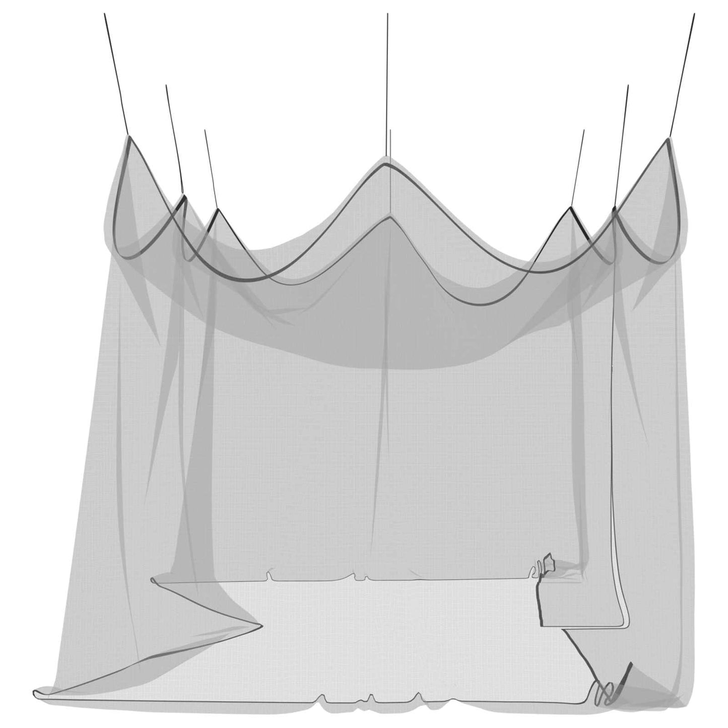 vidaXL Garden Mosquito Net 156 Mesh Black 3 x 6 x 2.5 m Polyester