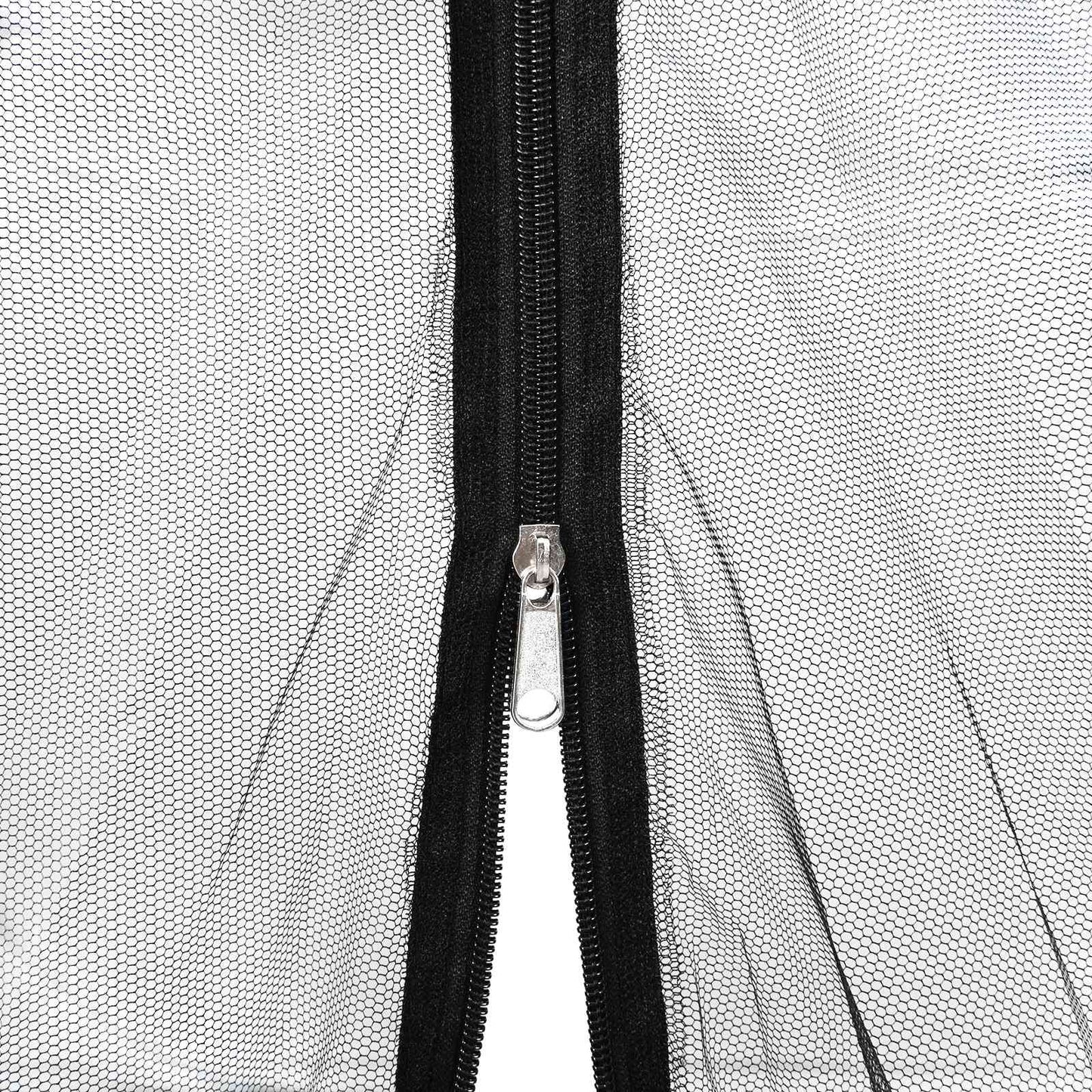 vidaXL Garden Mosquito Net 156 Mesh Black 4 x 4 x 2.5 m Polyester