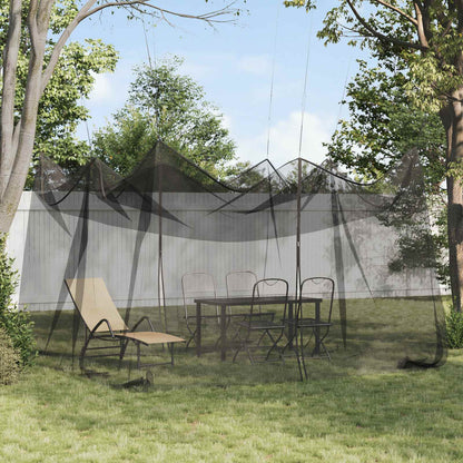 vidaXL Garden Mosquito Net 156 Mesh Black 4 x 4 x 2.5 m Polyester