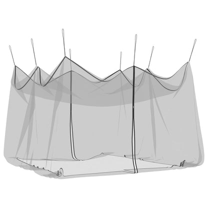 vidaXL Garden Mosquito Net 156 Mesh Black 4 x 4 x 2.5 m Polyester