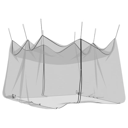 vidaXL Garden Mosquito Net 156 Mesh Black 4 x 4 x 2.5 m Polyester