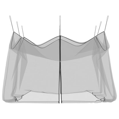 vidaXL Garden Mosquito Net 156 Mesh Black 4 x 4 x 2.5 m Polyester