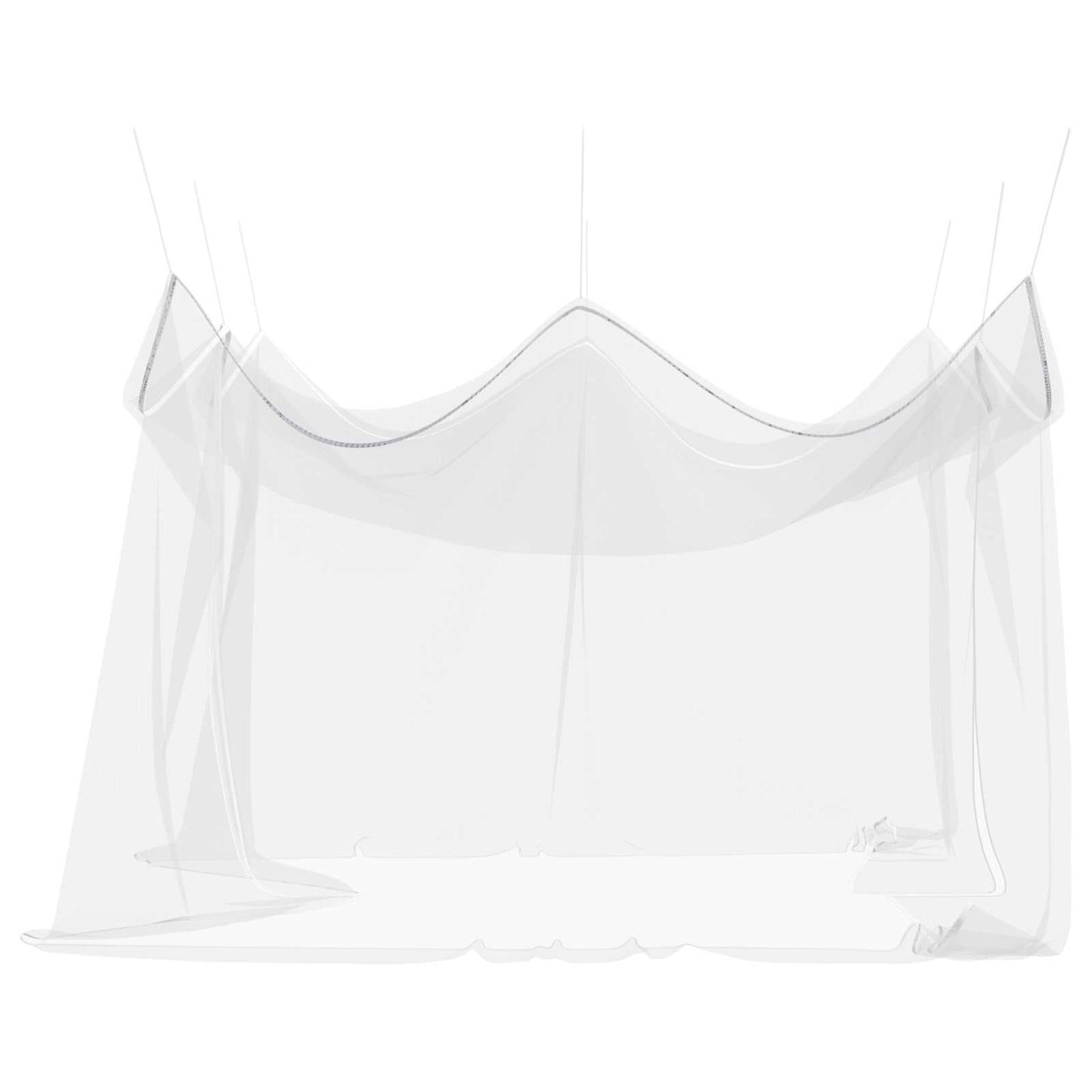 vidaXL Garden Mosquito Net 156 Mesh White 4 x 4 x 2.5 m Polyester