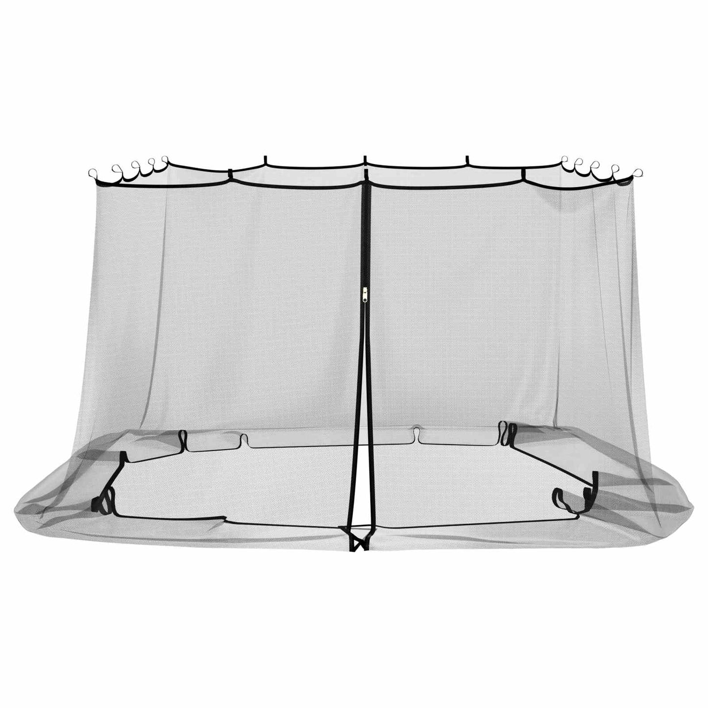 vidaXL Mosquito Net for Gazebo 220 mesh Black 3.6 x 3.6 x 2 m