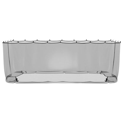 vidaXL Mosquito Net for Gazebo 220 mesh Black 6 x 3 x 2 m Polyester