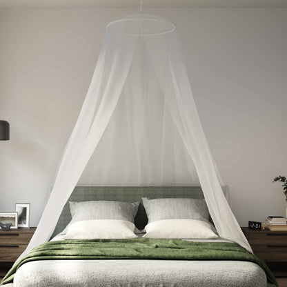 vidaXL Mosquito Net for Bed 3 pcs 156 mesh White ⌀56 x 220 cm