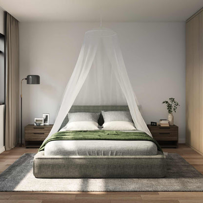 vidaXL Mosquito Net for Bed 3 pcs 156 mesh White ⌀56 x 220 cm