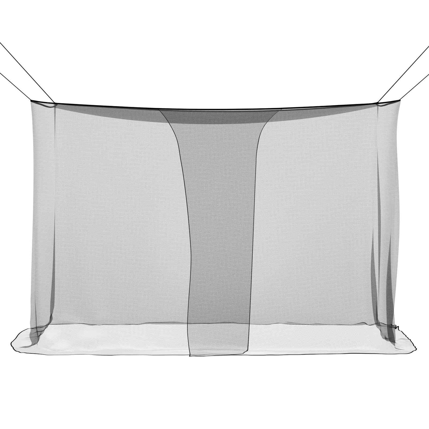 vidaXL Mosquito Net for Bed 156 Mesh Black 220 x 120 x 150 cm