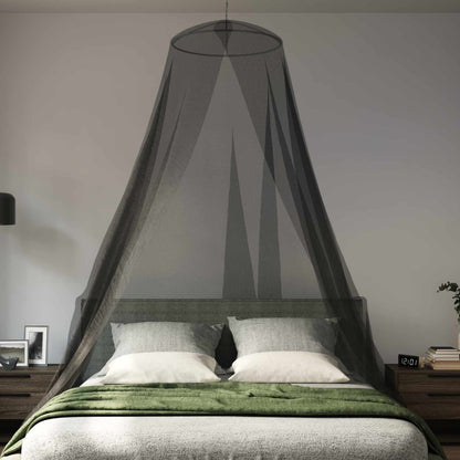 vidaXL Mosquito Net for Bed 3 pcs 156 mesh Black Ø 56 x 220 cm