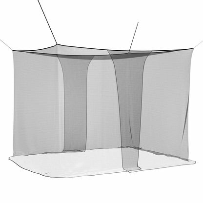 vidaXL Mosquito Net for Bed 156 Mesh 3 pcs Black Polyester