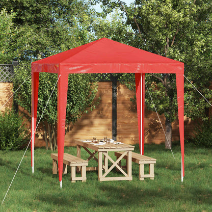 vidaXL Party Tent 200 x 200 x 240 cm Red PE and Steel
