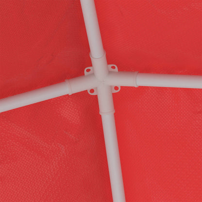 vidaXL Party Tent 250 x 250 x 240 cm Red PE and Steel
