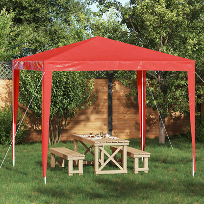vidaXL Party Tent 250 x 250 x 240 cm Red PE and Steel
