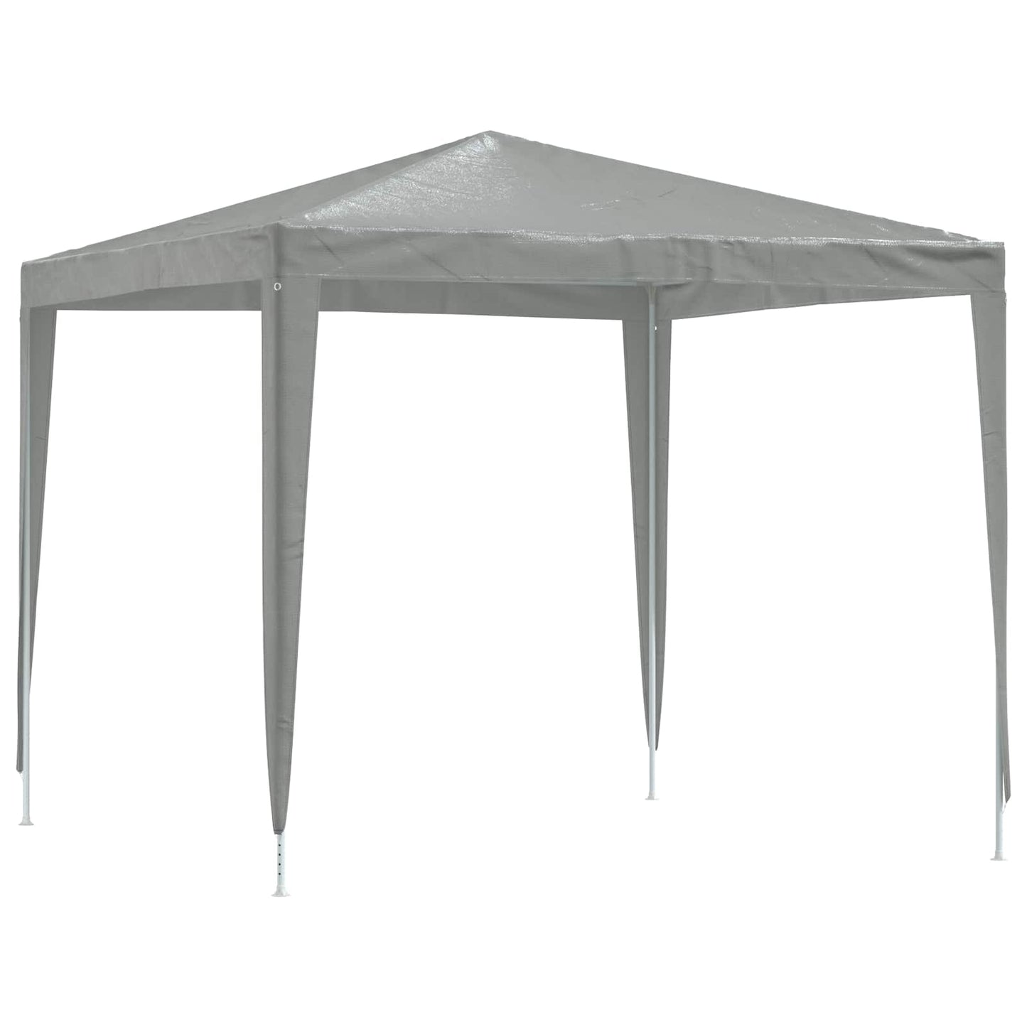 vidaXL Party Tent 250 x 250 x 240 cm Light Grey PE and Steel