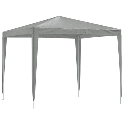 vidaXL Party Tent 250 x 250 x 240 cm Light Grey PE and Steel