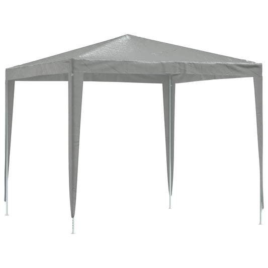 vidaXL Party Tent 250 x 250 x 240 cm Light Grey PE and Steel