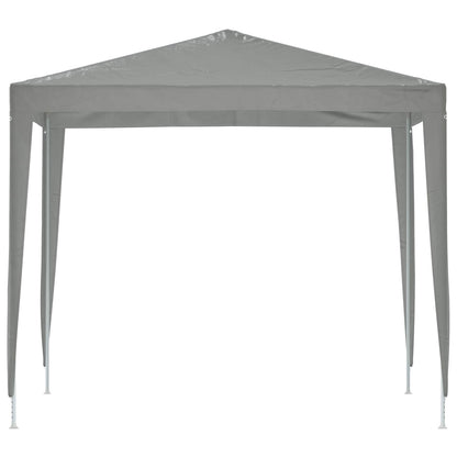 vidaXL Party Tent 250 x 250 x 240 cm Light Grey PE and Steel
