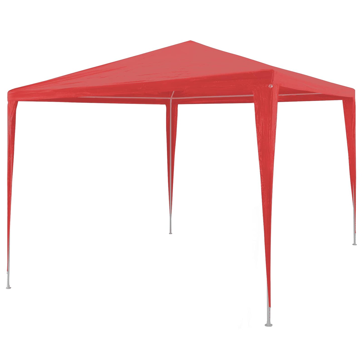 vidaXL Party Tent Red 300 x 300 x 255 cm PE and Steel