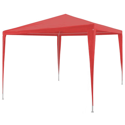 vidaXL Party Tent Red 300 x 300 x 255 cm PE and Steel