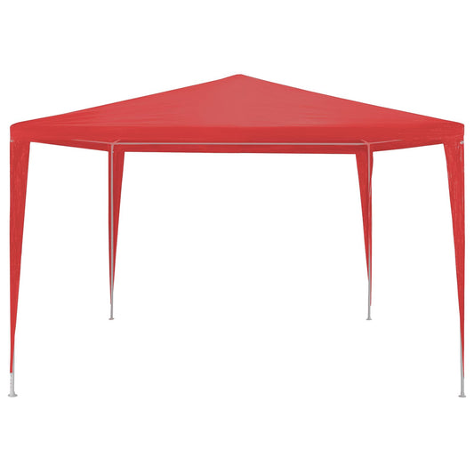 vidaXL Party Tent Red 300 x 300 x 255 cm PE and Steel