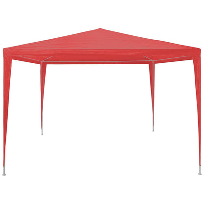 vidaXL Party Tent Red 300 x 300 x 255 cm PE and Steel