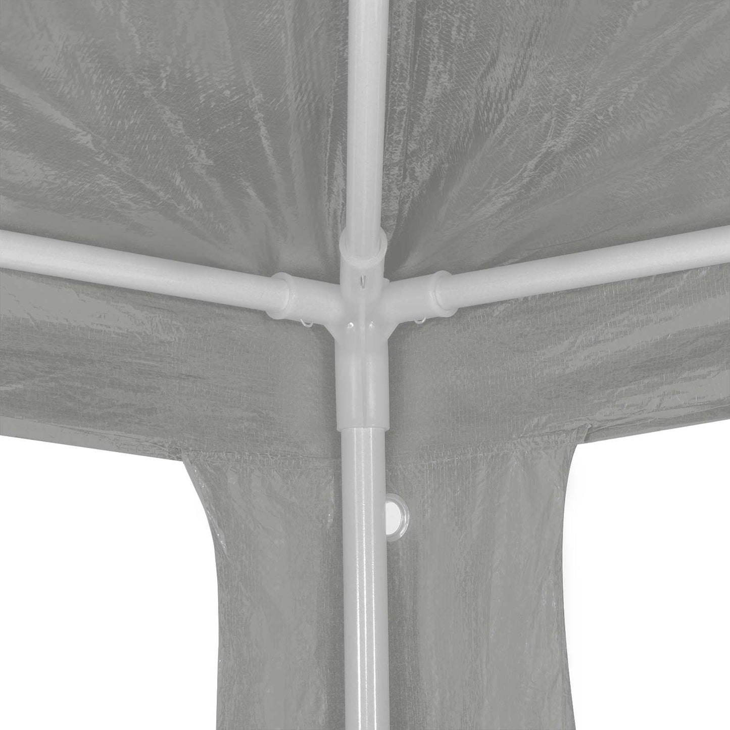 vidaXL Party Tent Light Grey 300 x 300 x 255 cm PE and Steel