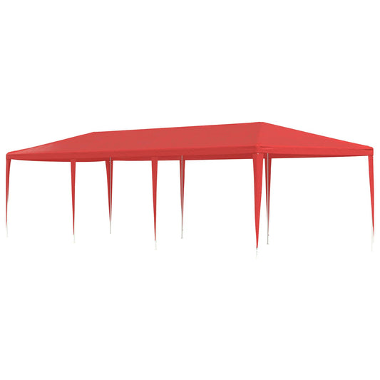 vidaXL Party Tent Red 900 x 300 x 255 cm PE and Steel