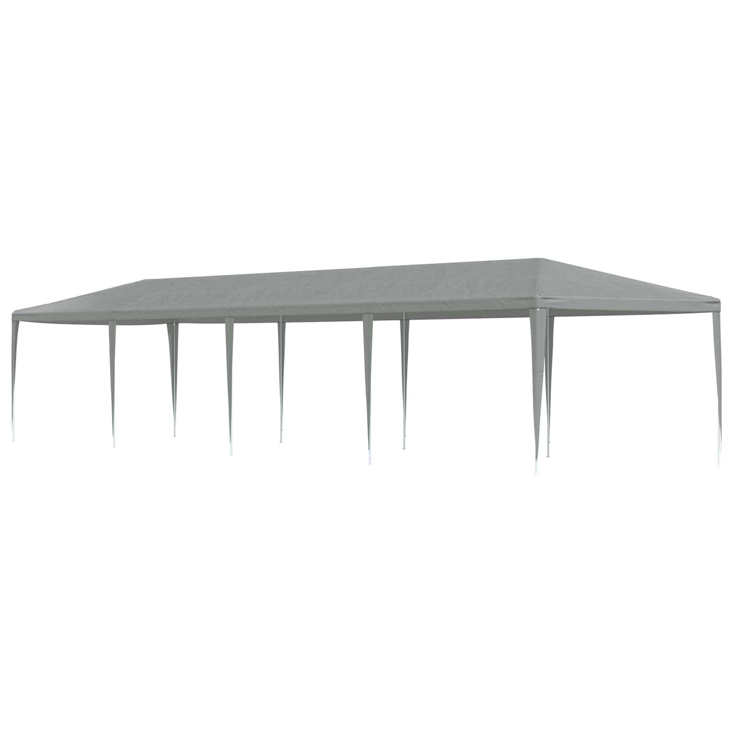 vidaXL Party Tent Light Grey 1200 x 300 x 255 cm PE and Steel