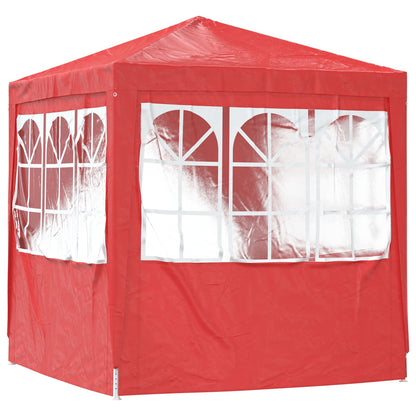 vidaXL Party Tent Red 200 x 200 x 240 cm PE and Steel