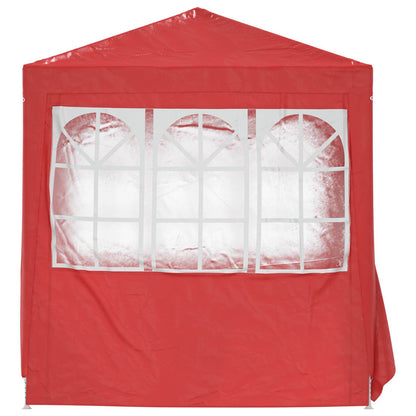 vidaXL Party Tent Red 200 x 200 x 240 cm PE and Steel