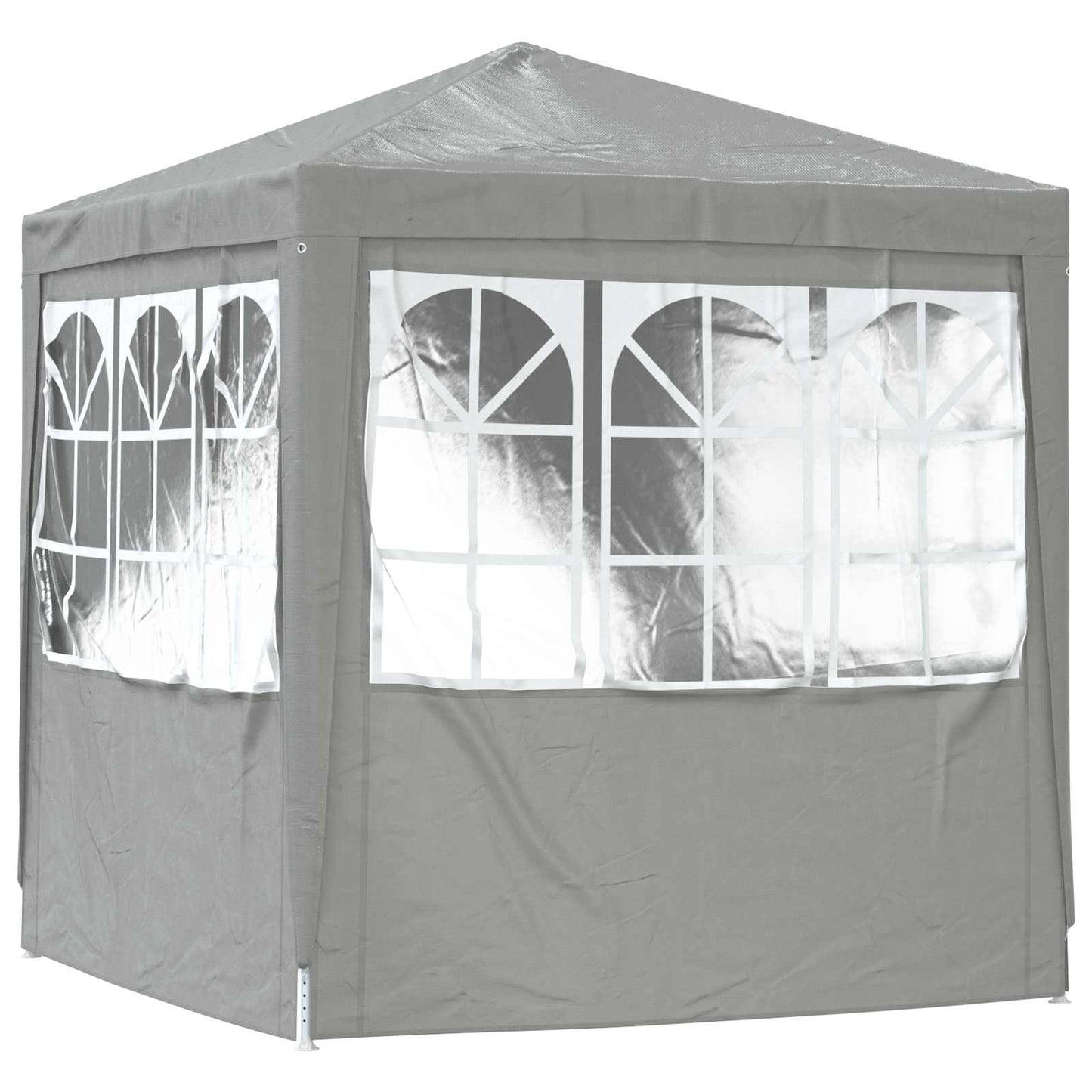 vidaXL Party Tent Light Grey 200 x 200 x 240 cm PE and Steel