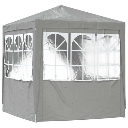 vidaXL Party Tent Light Grey 200 x 200 x 240 cm PE and Steel