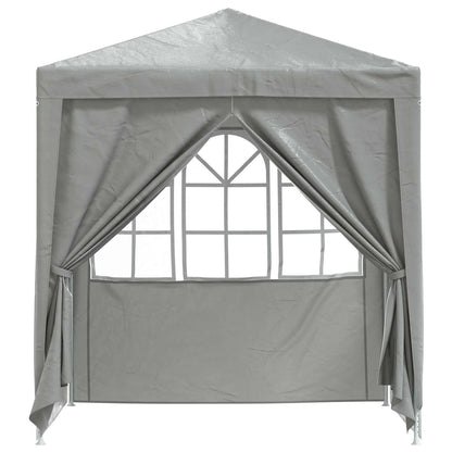 vidaXL Party Tent Light Grey 200 x 200 x 240 cm PE and Steel