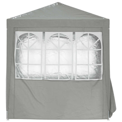 vidaXL Party Tent Light Grey 200 x 200 x 240 cm PE and Steel