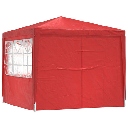 vidaXL Party Tent Red 250 x 250 x 240 cm PE and Steel