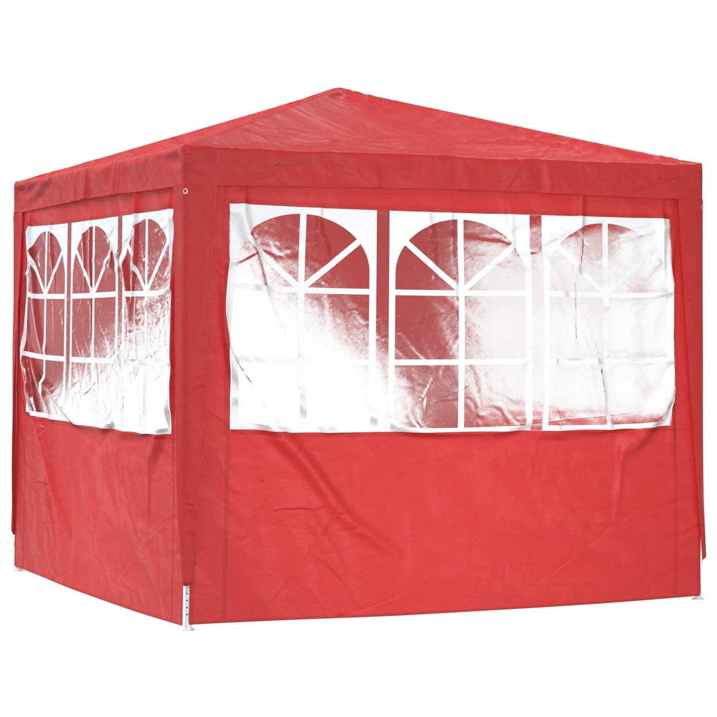 vidaXL Party Tent Red 250 x 250 x 240 cm PE and Steel