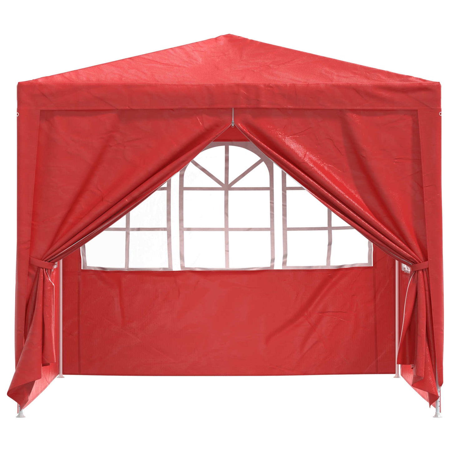 vidaXL Party Tent Red 250 x 250 x 240 cm PE and Steel