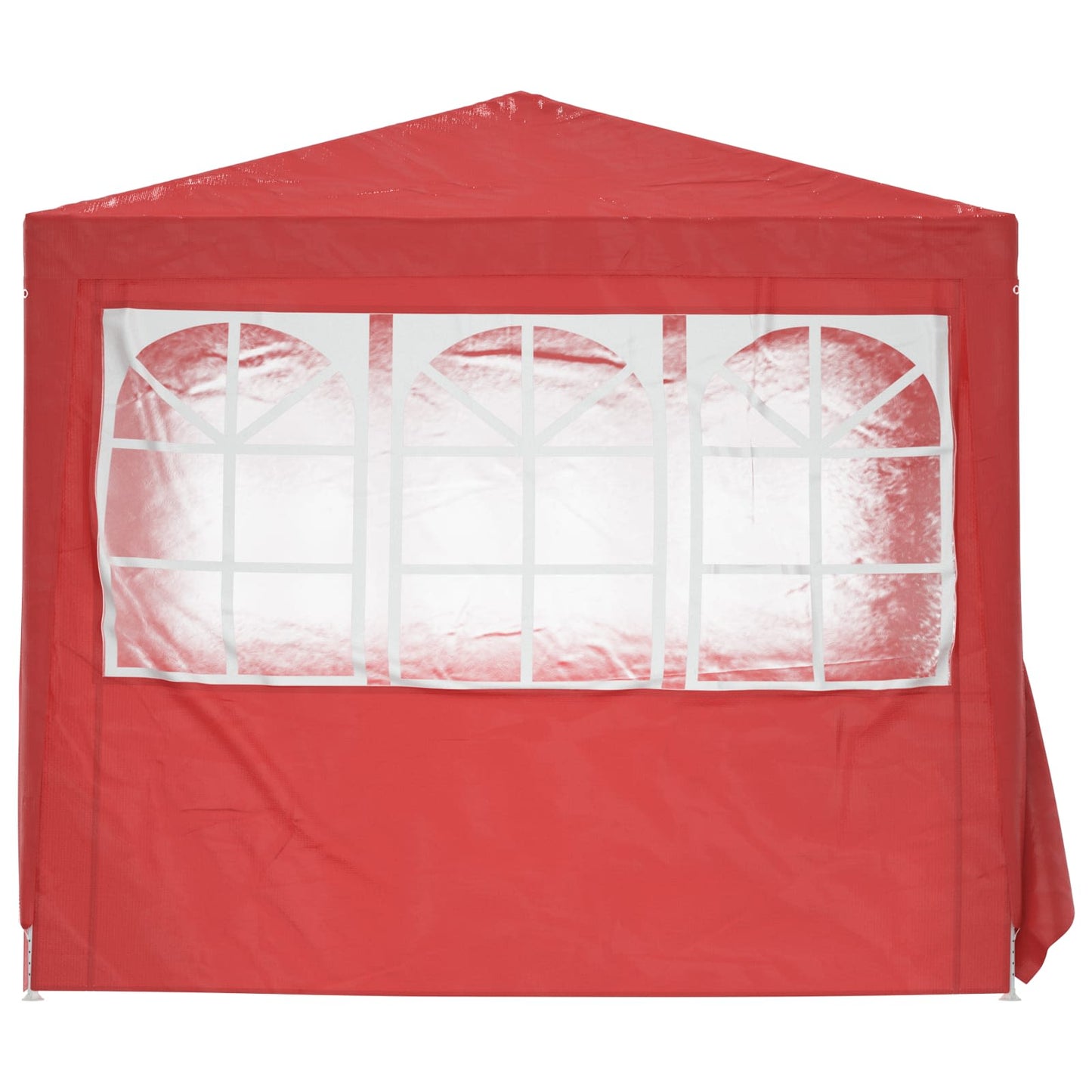 vidaXL Party Tent Red 250 x 250 x 240 cm PE and Steel