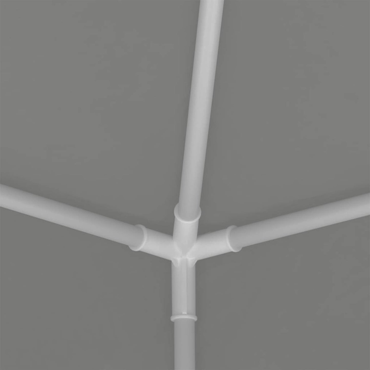 vidaXL Party Tent Light Grey 250 x 250 x 240 cm PE and Steel