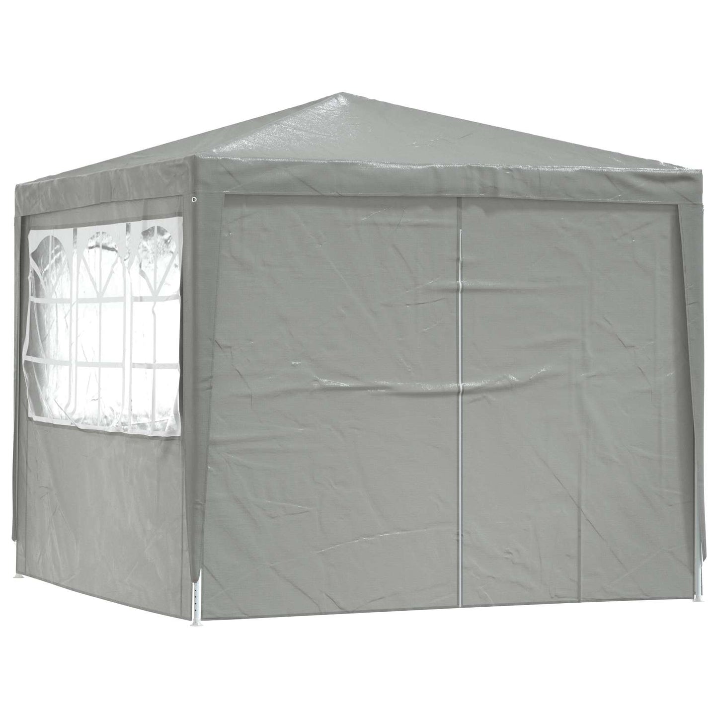 vidaXL Party Tent Light Grey 250 x 250 x 240 cm PE and Steel