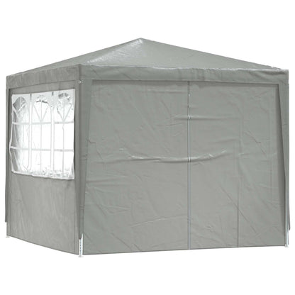 vidaXL Party Tent Light Grey 250 x 250 x 240 cm PE and Steel