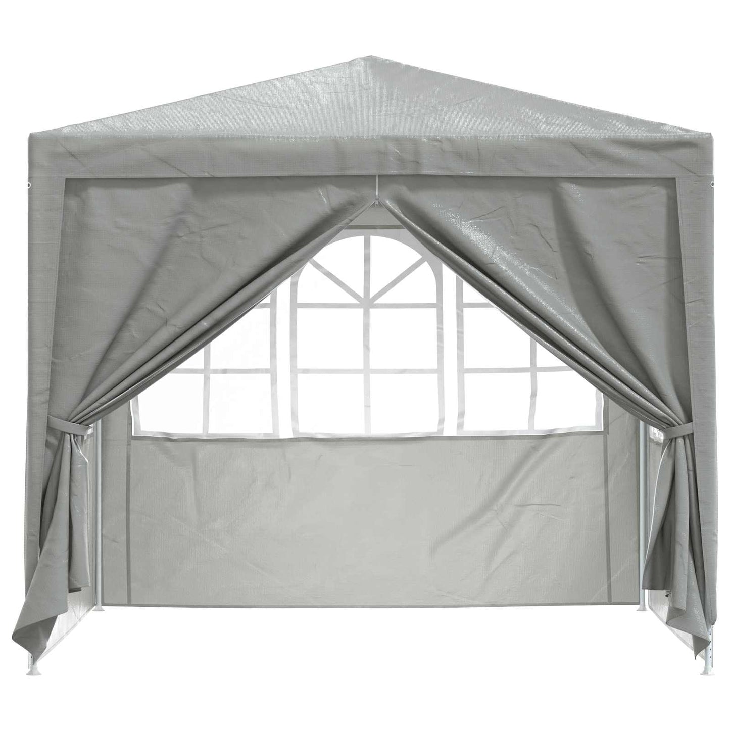vidaXL Party Tent Light Grey 250 x 250 x 240 cm PE and Steel