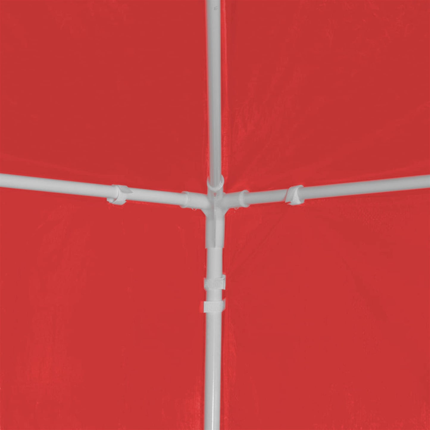 vidaXL Party Tent 300 x 300 x 255 cm Red PE and Steel
