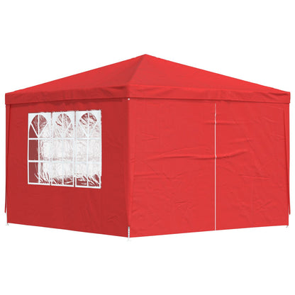 vidaXL Party Tent 300 x 300 x 255 cm Red PE and Steel