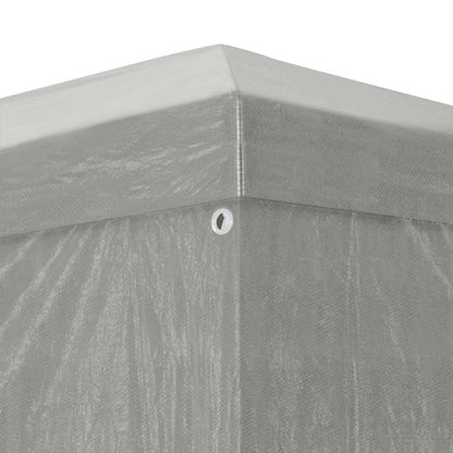 vidaXL Party Tent 300 x 300 x 255 cm Light Grey PE and Steel