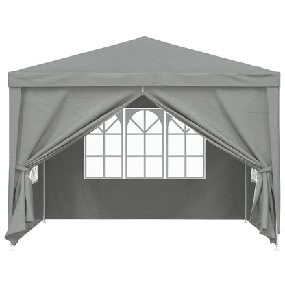 vidaXL Party Tent 300 x 300 x 255 cm Light Grey PE and Steel
